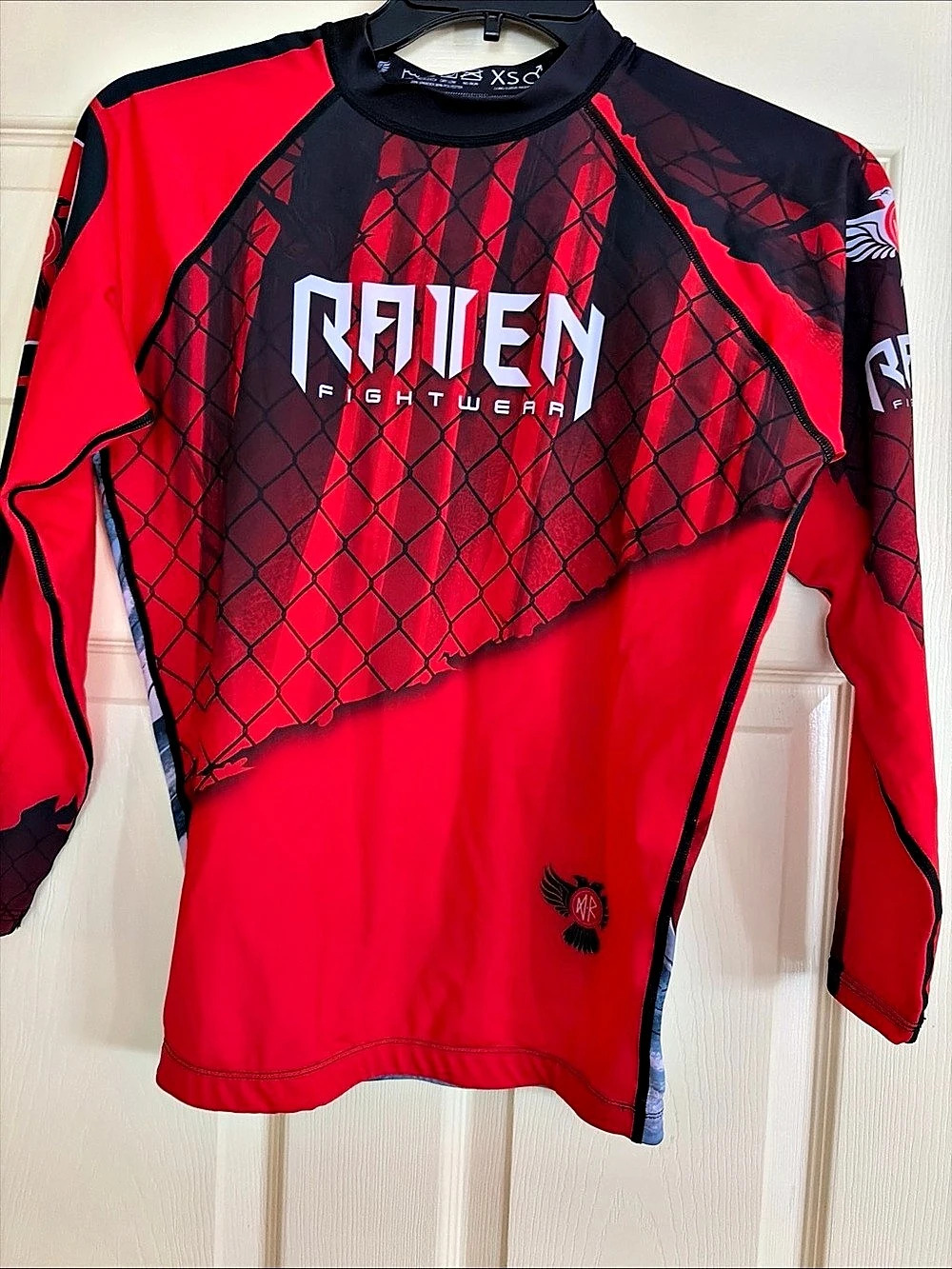 Raven Fightwear Little Red Riding Hood Long Sleeve Rash Guard Rash Guard Red &